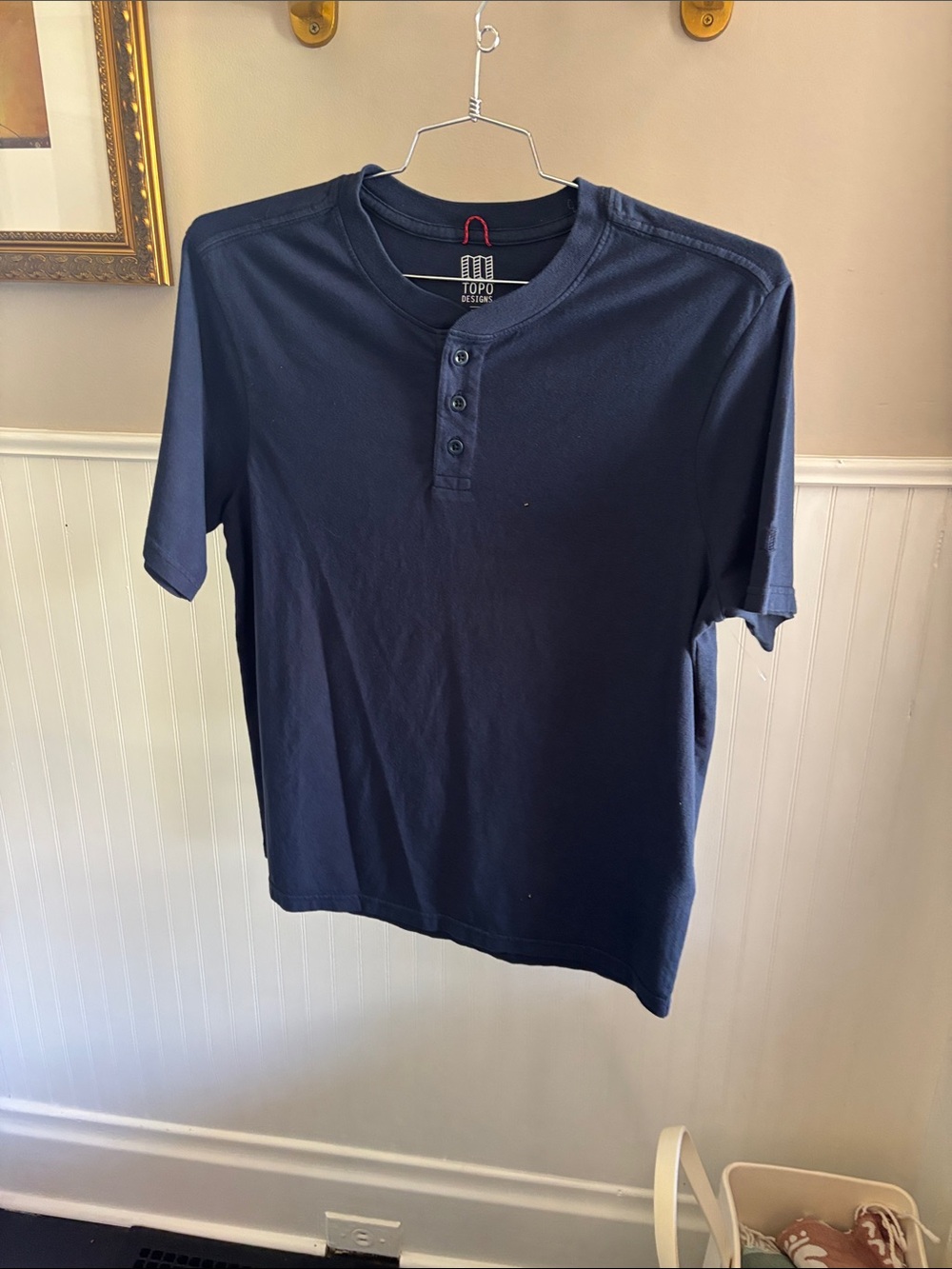 Topo Designs Navy Short-Sleeve Henley